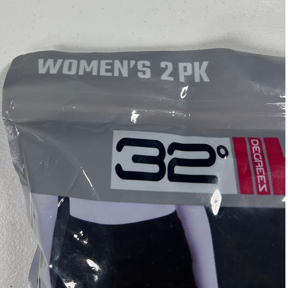 32 Degrees Heat Women's Base Layer Pants 2 Pack Black Large Thermal Leggings NEW - Picture 6 of 7